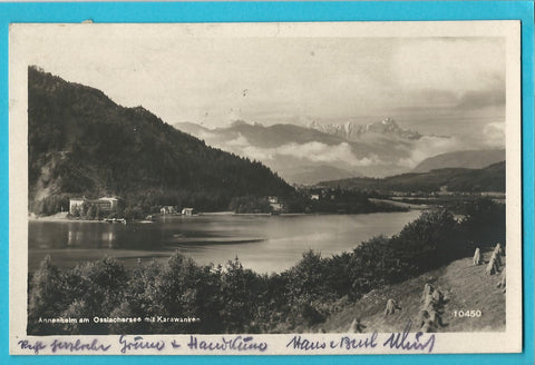AK Annenheim am Ossiachersee mit Karawanken.