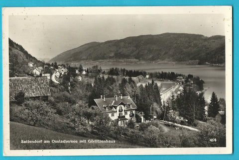 AK Sattendorf am Ossiachersee mit Görlitzenhaus.