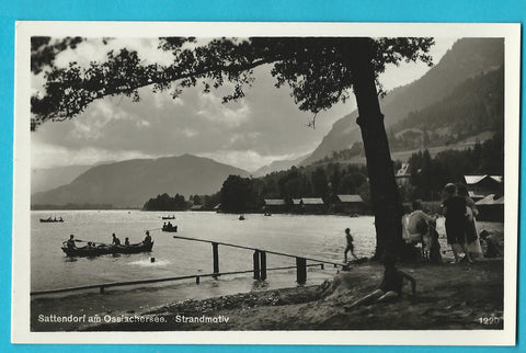 AK Sattendorf am Ossiachersee. Strandmotiv. (1933)