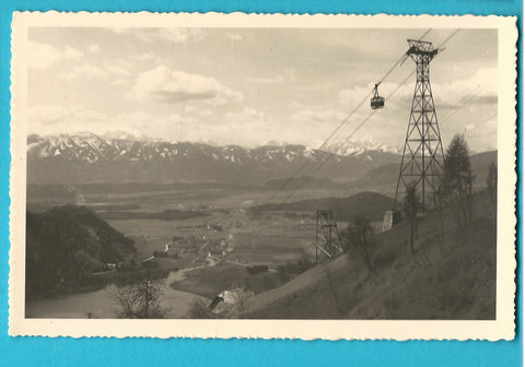 AK Kanzelbahn bei Villach mit Ossiachersee.