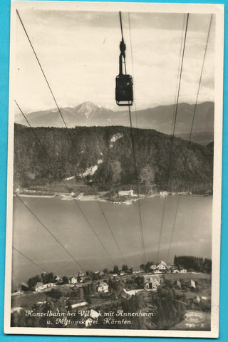 AK Kanzelbahn bei Villach mit Annenheim u. Mittagskogel. (1933-34)