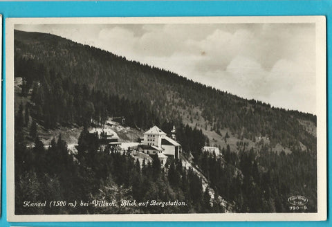AK Kanzel bei Villach, Blick auf Bergstation. (1931-32)