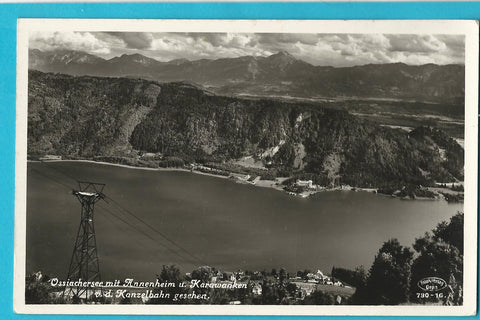 AK Ossiachersee mit Annenheim u. Karawanken v. d. Kanzelbahn gesehen. (1937-38)