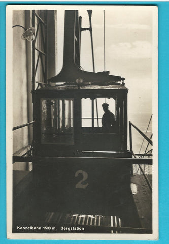 AK Kanzelbahn. Bergstation. (1928)