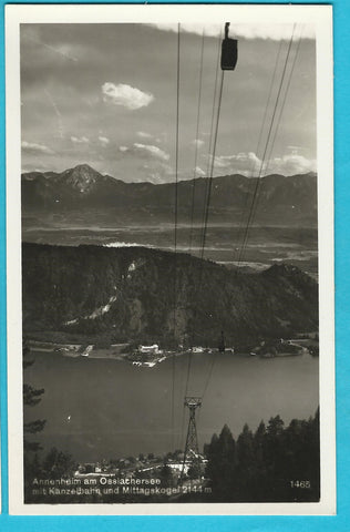 AK Annenheim am Ossiachersee mit Kanzelbahn und Mittagskogel. (1934)