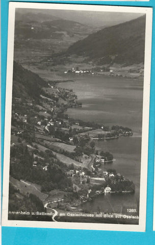 AK Annenheim und Sattendorf am Ossiachersee mit Blick auf Ossiach.