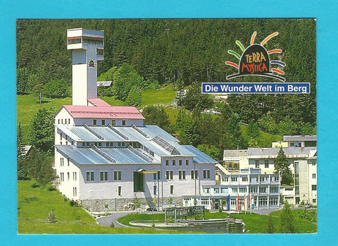 AK Bleiberg-Nötsch 91. Antonischacht mit Aufbereitungsmuseum und Anfahrtsgebäude Terra Mystica.
