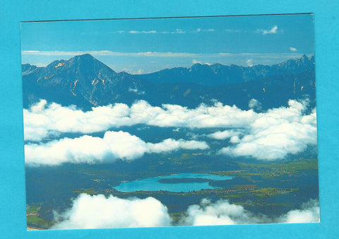 AK Panoramablick auf das Feriengebiet Faaker See.