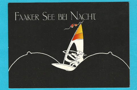 AK Faaker See bei Nacht.