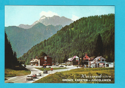 AK Wurzenpaß. Grenze Kärnten - Jugoslawien.