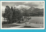 AK Faakersee, Insel-Hotel, Strandbad mit Mittagskogel. (1938)