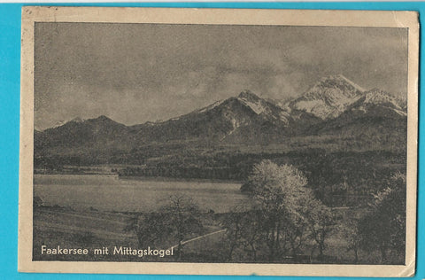 AK Faakersee mit Mittagskogel. (1943)