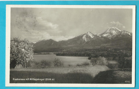 AK Faakersee mit Mittagskogel. (1929)