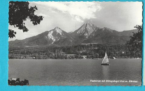 AK Faakersee mit Mittagskogel.