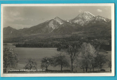 AK Faakersee mit Mittagskogel.