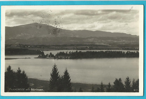 AK Faakersee mit Görlitzen. (1929)