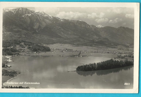AK Faakersee mit Karawanken.