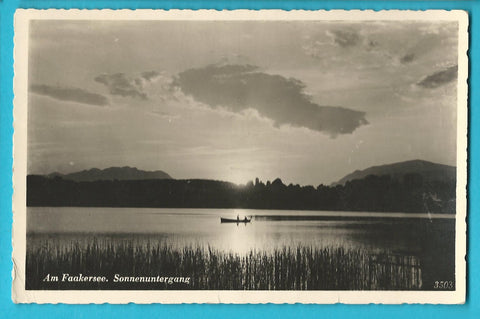AK Am Faakersee. Sonnenuntergang.