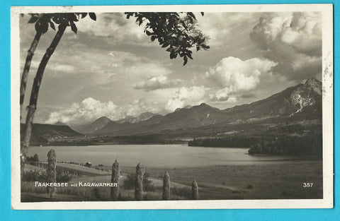 AK Faakersee mit Karawanken. (1929)