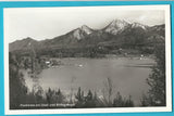 AK Faakersee mit Insel und Mittagskogel.