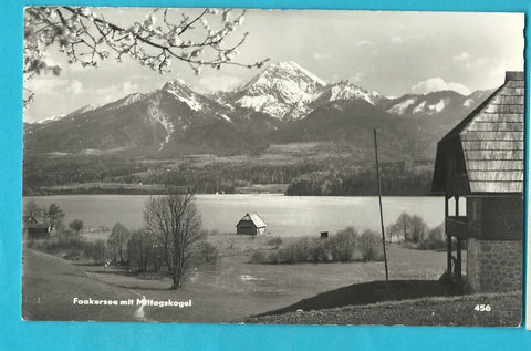 AK Faakersee mit Mittagskogel.