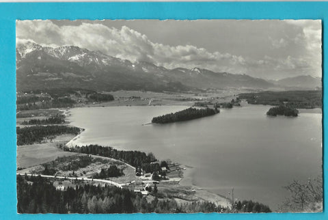 AK Faakersee mit Insel.
