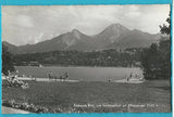AK Faakersee Blick vom Inselstrandbad auf Mittagskogel.