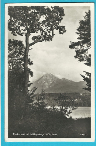 AK Faakersee mit Mittagskogel. (1929-30)
