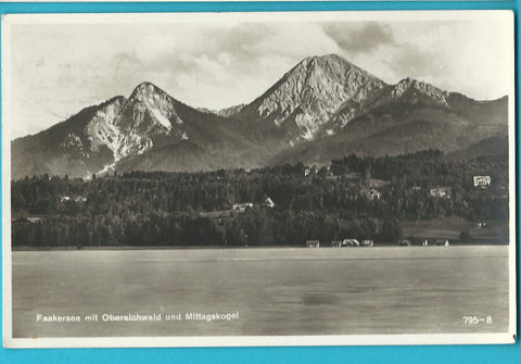 AK Faakersee mit Oberaichwald u. Mittagskogel. (1929-30)