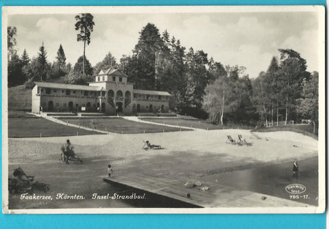 AK Faakersee. Insel-Strandbad. (1930-31)