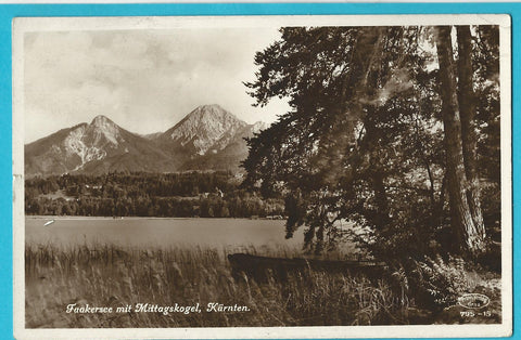 AK Faakersee mit Mittagskogel. (1930-31)