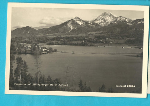 AK Faakersee mit Mittagskogel.