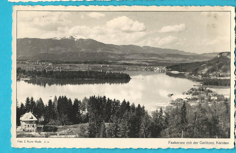 AK Faakersee mit der Gerlitzen.