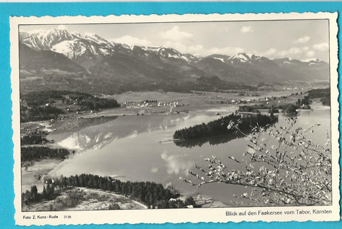 AK Blick auf den Faakersee vom Tabor.