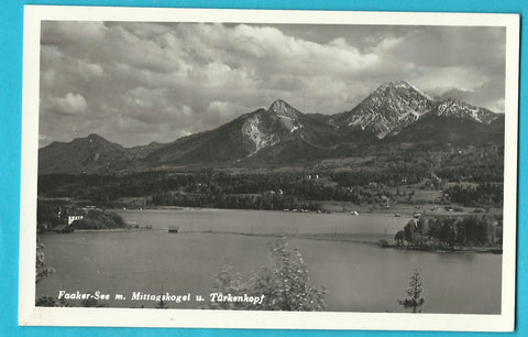 AK Faaker-See mit Mittagskogel u. Türkenkopf. (1940)