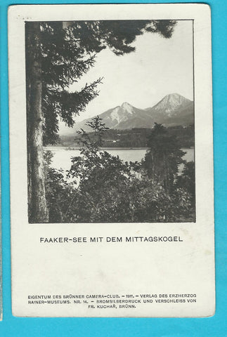 AK Faaker-See mit dem Mittagskogel. (1911)
