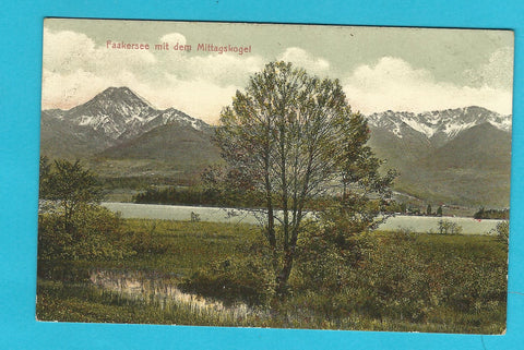 AK Faakersee mit dem Mittagskogel. (1907)