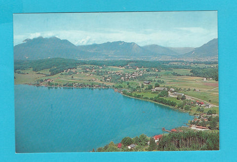 AK Faakersee. Blick auf Drobollach und Dobratsch.