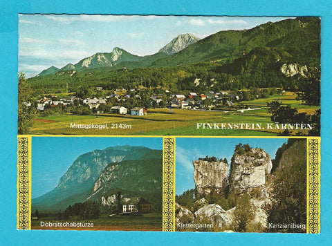 AK Finkenstein. Dobratschabstürze. Klettergarten Kanzianiberg.