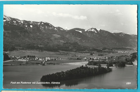 AK Faak am Faakersee mit Karawanken.