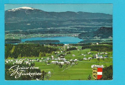 AK Grüsse vom Faakersee. Latschach am Faakersee.