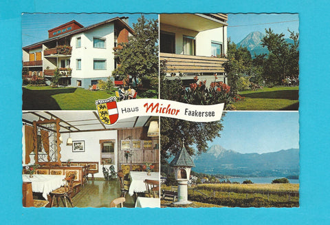 AK Latschach/Faakersee. Frühstückspension Maria Michor Oberaichwald 111.