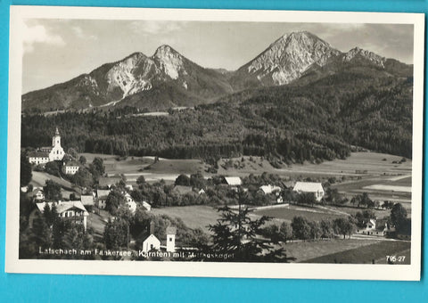 AK Latschach am Faakersee mit Mittagskogel (1932-33)