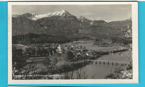 AK Rosegg an der Drau mit Mittagskogel. (1941)