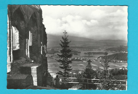 AK Blick von der Ruine Finkenstein auf den Faakersee.