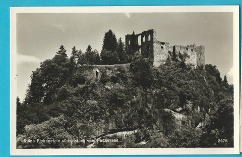 AK Ruine Finkenstein südwestlich vom Faakersee. (1932)
