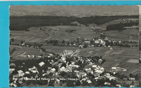 AK Blick vom Kanzianiberg auf Mallestig und St. Stefan.