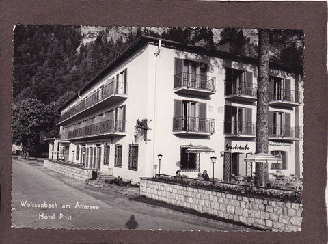 AK Weissenbach am Attersee. Hotel Post.