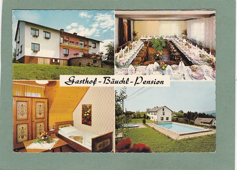 AK St. Johann/Hohenburg. Muggauberg 62. Gasthof Pension Bäuchl. „Zum Kalvarienberg“.