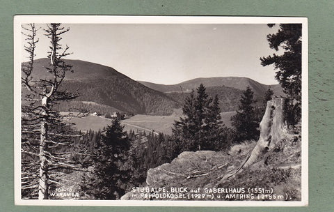 AK Stubalpe. Blick auf Gaberlhaus m. Rappoldkogel u. Amering.